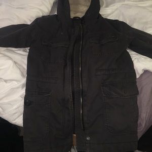 charcoal jacket